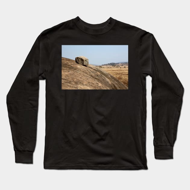 Rock Formations, Kopjes in Serengeti National Park, Tanzania Long Sleeve T-Shirt by Carole-Anne